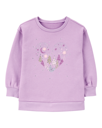 Toddler Heart Fleece Sweatshirt, 