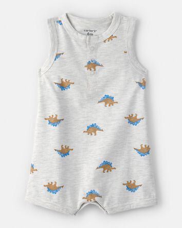 Baby Dinosaur Sleeveless Romper, 