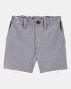 Toddler 2-Pack Active Pull-On Uniform Shorts - Grey, image 5 of 6 slides