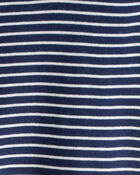 Toddler Pasta Print 100% Cotton Long-Sleeve Snug Fit 4-Piece Pajamas - Blue, image 3 of 4 slides