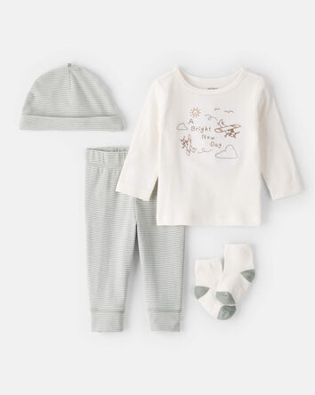 Baby 4-Piece Airplane Outfit Set, 
