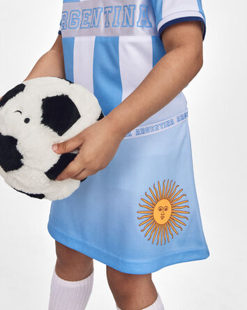 Girls Umbro Argentina Active Skort - Light Blue/White, 