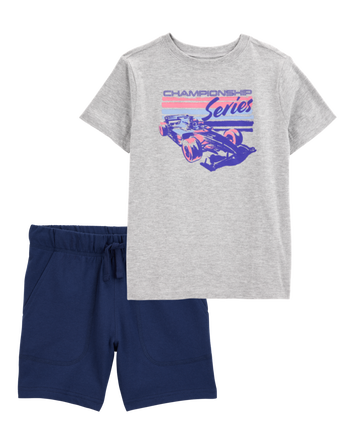 Kid 2-Piece Championship Series Tee & French Terry Shorts Set, 