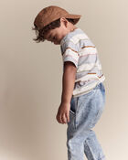 Toddler Playground Pant in Avenue Wash Denim - Blue, image 4 of 7 slides