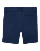 Toddler Blue Flat-Front Shorts, image 2 of 4 slides