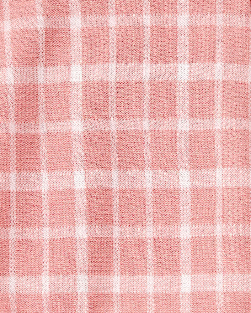 Toddler Girl Plaid Print Knit Skort - Pink, image 5 of 6 slides