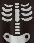 Baby Skeleton Long-Sleeve Jumpsuit - Black, image 2 of 3 slides