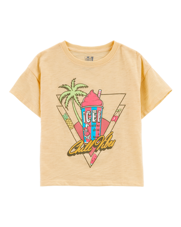 Kid Icee Graphic Tee - Yellow, 
