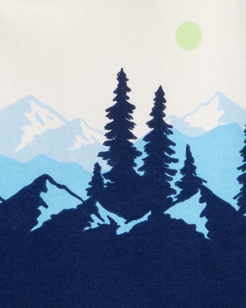 Toddler Boy DayDream Fleece Mountain Print Hoodie, image 2 of 3 slides