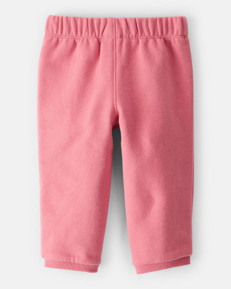 Baby Girl 2-Piece DayDream Fleece Fleece "More Hugs Please" Sweatshirt & Pants Set - Pink, image 6 of 7 slides