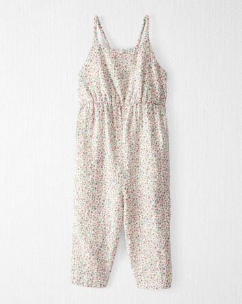 Toddler Organic Cotton Gauze Floral-Print Jumpsuit, 
