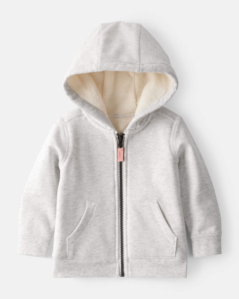 Baby Girl 2-Piece DayDream Fleece Hooded Sweatshirt & Joggers Set - Grey, image 2 of 7 slides