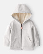 Baby Girl 2-Piece DayDream Fleece Hooded Sweatshirt & Joggers Set - Grey, image 2 of 7 slides