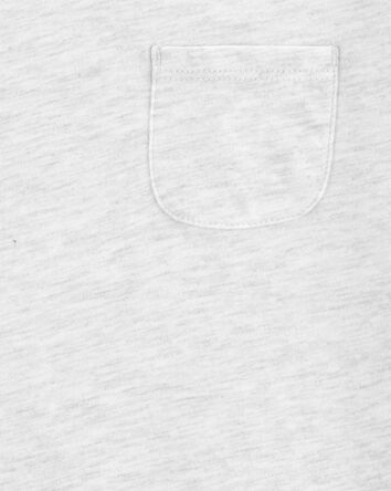 Kid Solid Short-Sleeve Fashion Top - Grey, 