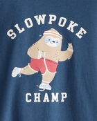 Toddler Boy "Slowpoke Champ" Short-Sleeve Graphic Tee - Blue, image 2 of 3 slides