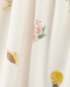 Baby Tropical Print PurelySoft Footless 1-Piece Pajamas - Ivory, image 2 of 5 slides