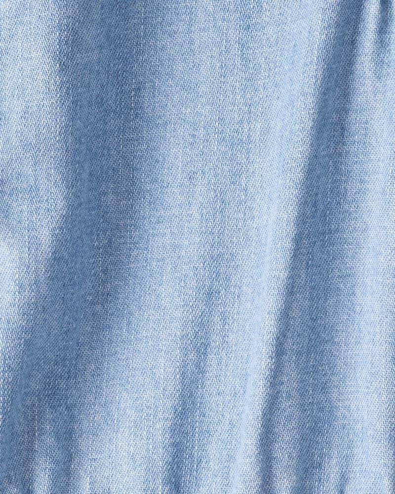 Toddler Organic Cotton Chambray Romper, image 3 of 4 slides