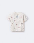 Toddler Short-Sleeve Relaxed Graphic Tee in Park Day Print - Cream, image 2 of 6 slides