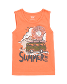 Baby Boy Summer Graphic Tank - Orange, image 1 of 3 slides