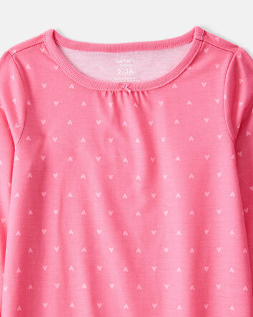 Girls 2-Pack Unicorn Hearts Nightgowns - Pink, 