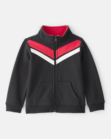 Toddler Boy Zip-Up Jacket - Black, 