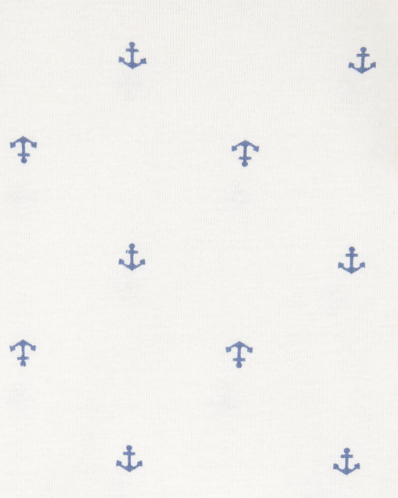 Baby Boy 3-Piece Chambray Anchor Outfit Set - Blue, image 3 of 4 slides