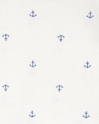 Baby Boy 3-Piece Chambray Anchor Outfit Set - Blue, image 3 of 4 slides