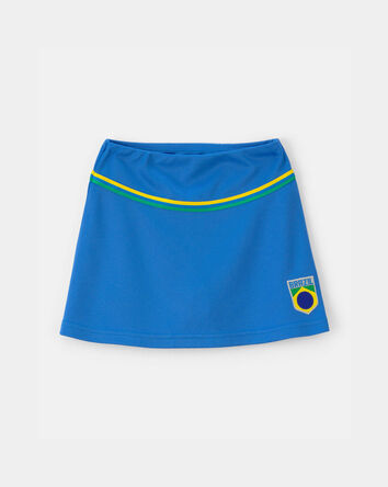 Toddler Girl Umbro Brazil Active Skort - Blue/Yellow/Green, 