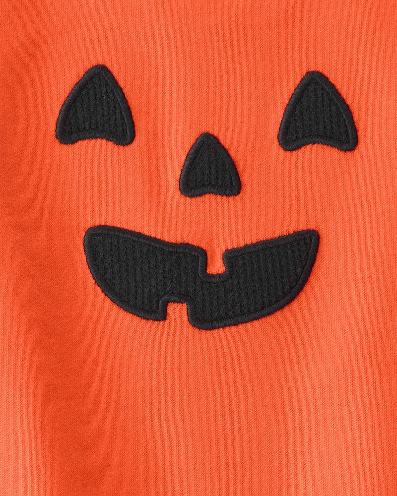 Baby Halloween Pumpkin Jumpsuit - Orange, image 3 of 4 slides