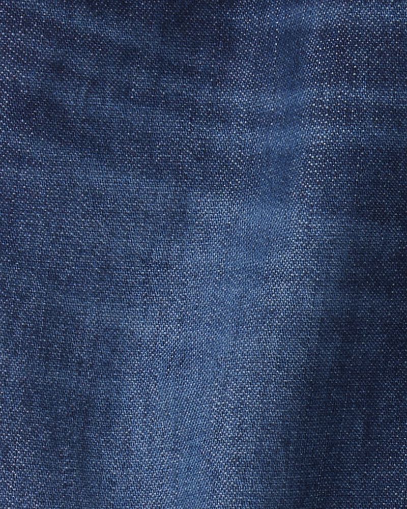 Baby Boy Lined Dark Wash Straight Jeans, image 3 of 4 slides