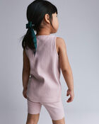 Toddler Girl Brooklyn Bike Shorts - Light Pink, image 3 of 6 slides