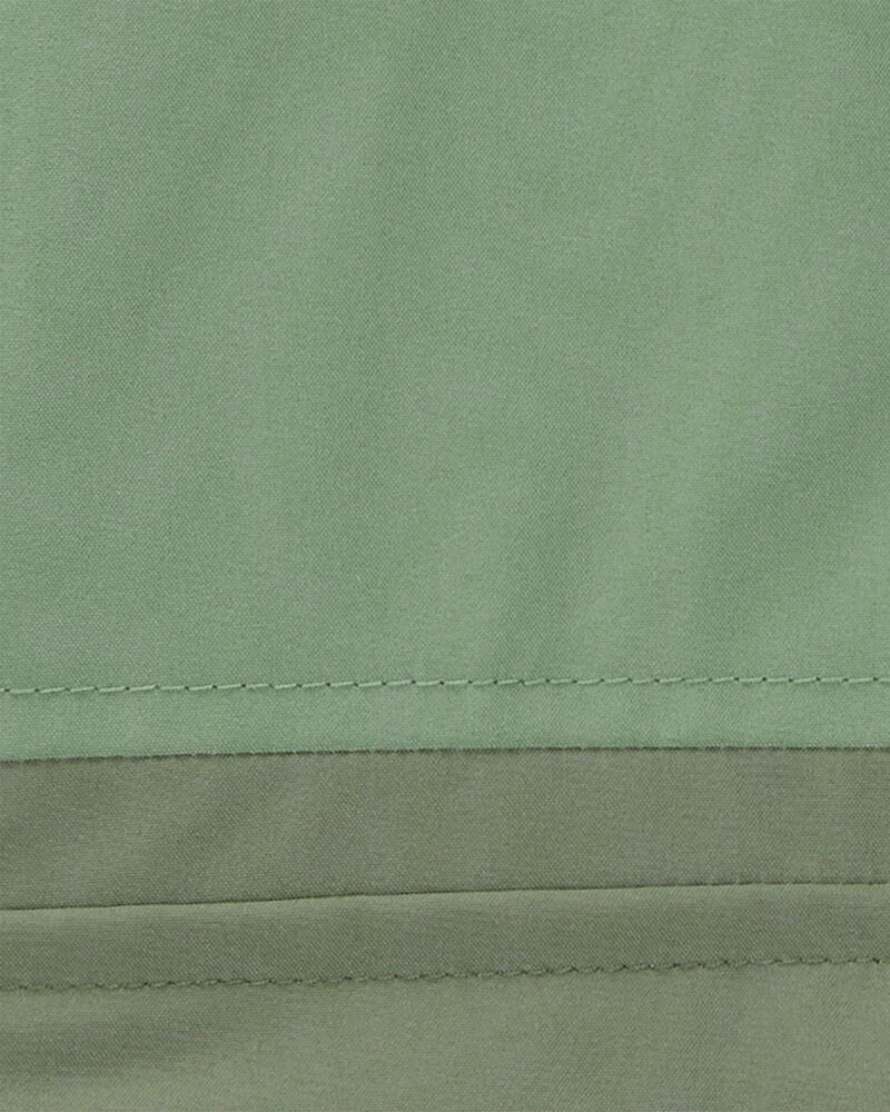 Toddler Boy Midweight Color Block Jacket - Green, image 3 of 3 slides