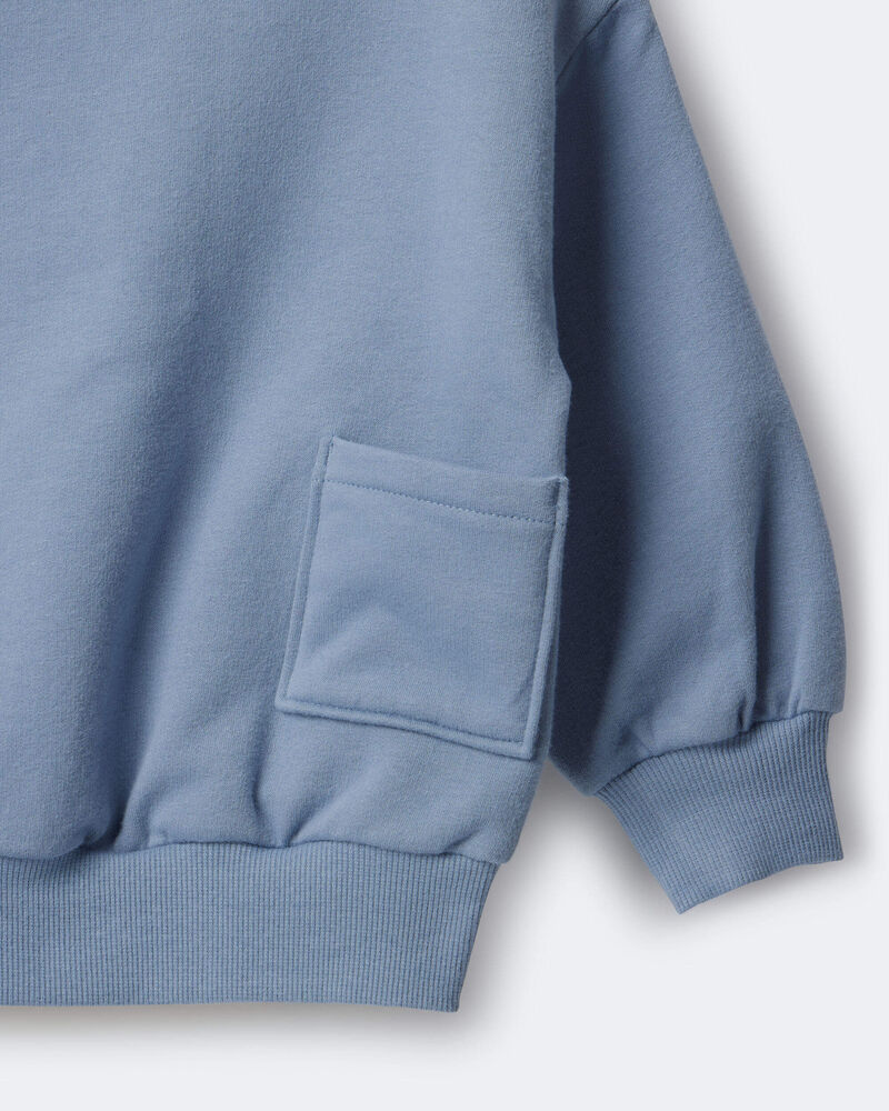 Toddler Otter Sweatshirt&trade; with Pockets - Blue, image 6 of 6 slides