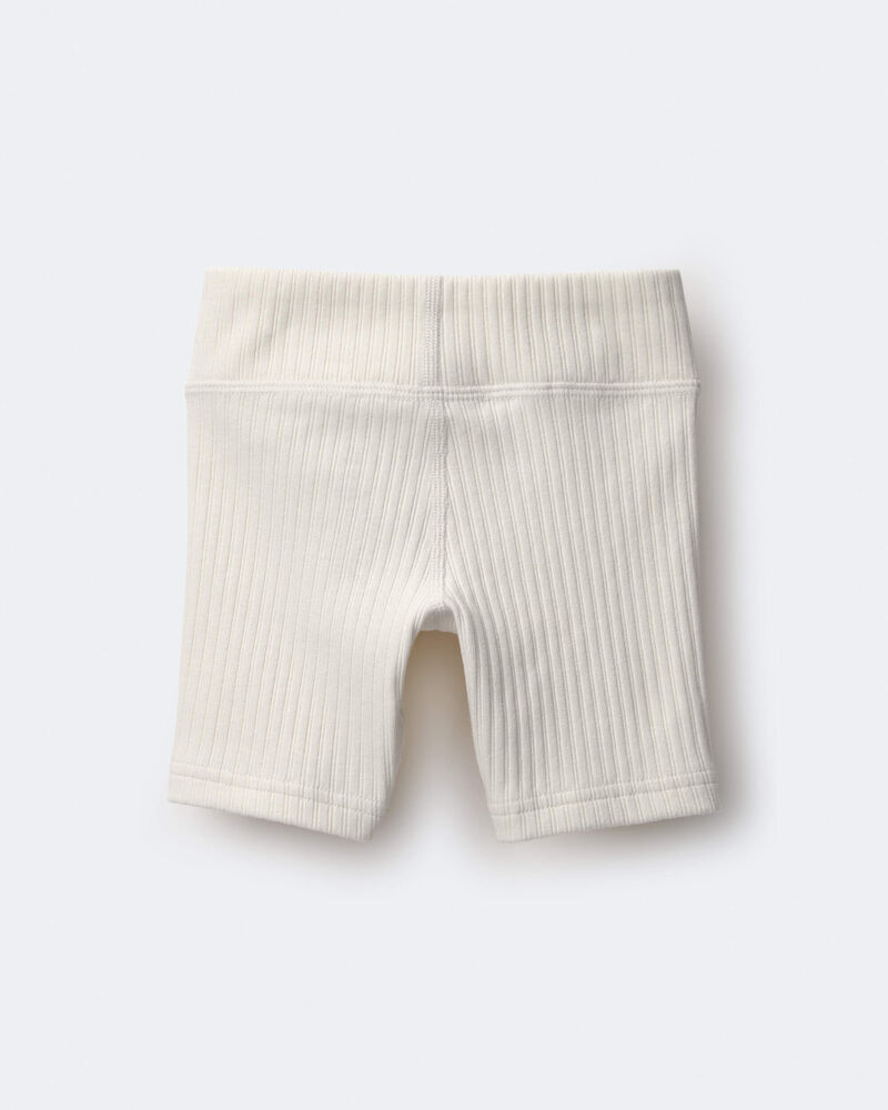 Toddler Girl Brooklyn Bike Shorts - Cream, image 6 of 10 slides