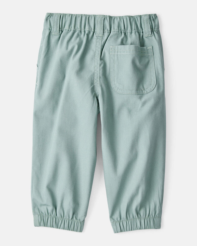 Baby Boy 2-Piece Plaid Cotton Long-Sleeve Tee & Pant Set - Brown/Green, image 3 of 6 slides