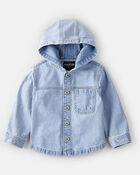 Toddler Boy Denim Fashion Jacket - Rain Wash, image 1 of 3 slides