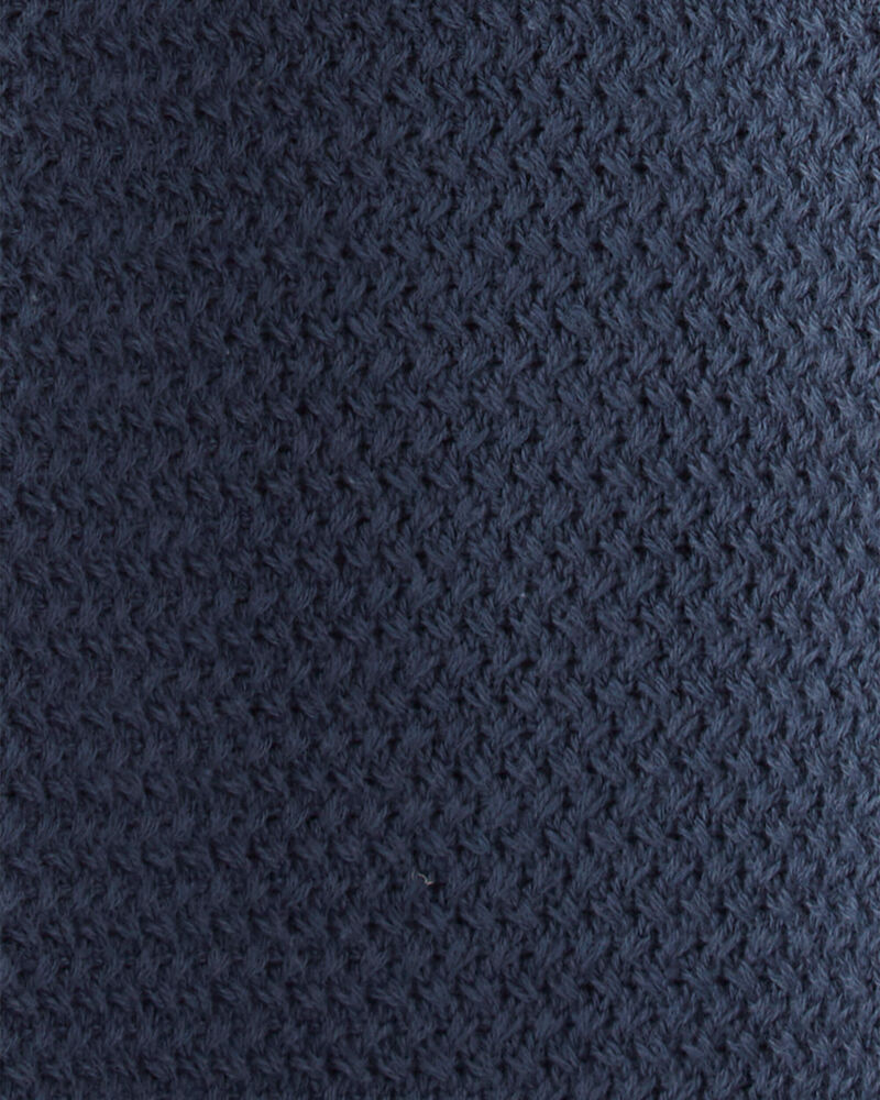 Toddler Organic Cotton Sweater Knit Polo Shirt, image 3 of 4 slides