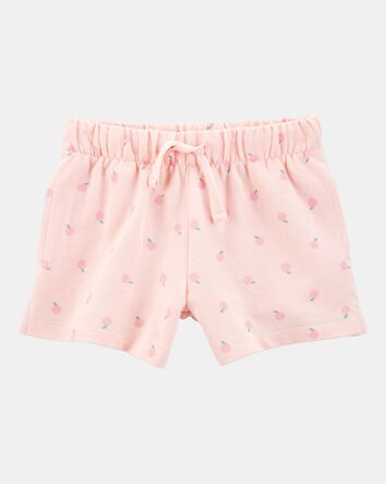 Baby Pull-On French Terry Shorts - Pink, 