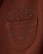 Baby Girl 3-Piece Thanksgiving Print Dress Set - White/Brown, image 4 of 7 slides