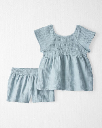 Toddler 2-Piece Organic Cotton Gauze Set, 