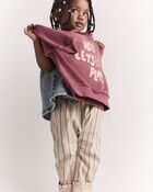 Toddler 'Hey! Let's Play' Dolman-Sleeve Sweatshirt - Burgundy, image 5 of 7 slides