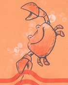 Baby Boy 4-Piece Beach Crab 100% Snug Fit Cotton Pajamas - Orange, image 3 of 4 slides