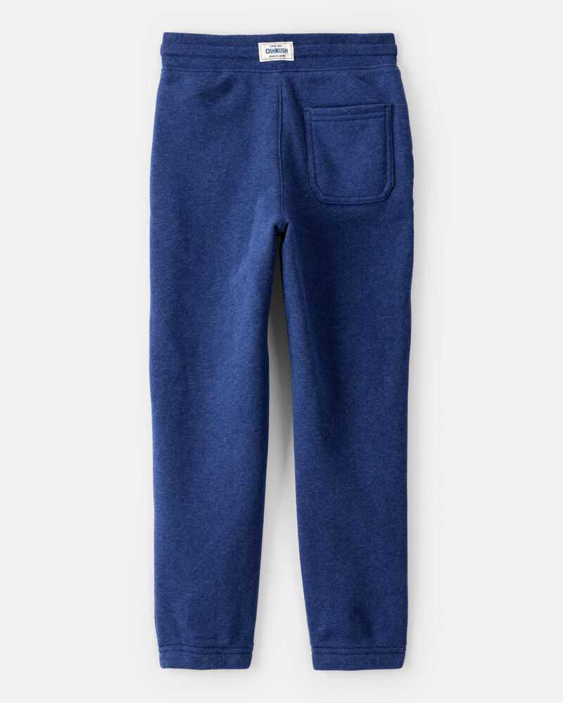 Boys Fleece Drawstring Joggers - Blue, image 2 of 4 slides