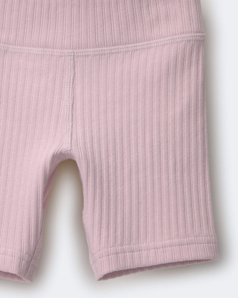 Toddler Girl Brooklyn Bike Shorts - Light Pink, image 6 of 6 slides