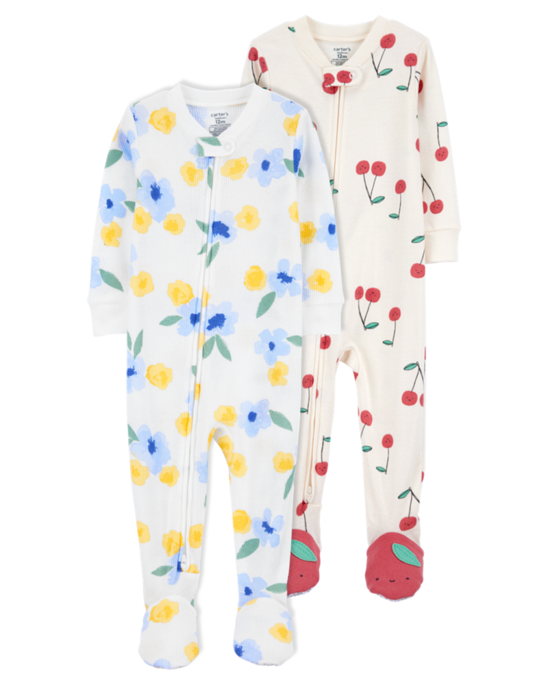 Toddler 2-Pack Footie Pajamas, image 1 of 6 slides