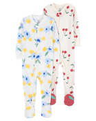 Toddler 2-Pack Footie Pajamas, image 1 of 6 slides