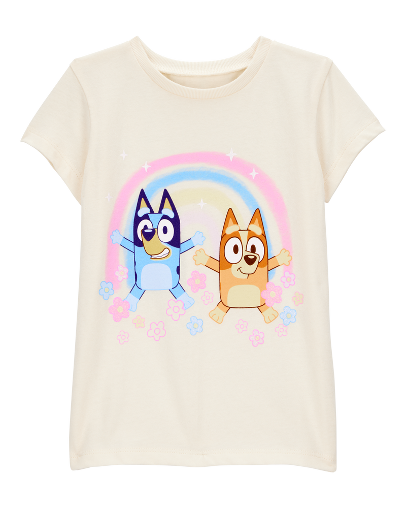 Toddler Girl Bluey&trade; Short-Sleeve Graphic Tee - Cream, image 1 of 2 slides