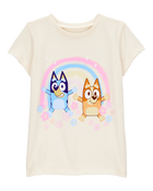 Toddler Girl Bluey&trade; Short-Sleeve Graphic Tee - Cream, image 1 of 2 slides