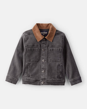 Toddler Boy Denim Utility Barn Jacket - Black, 