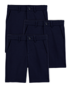 Kid 3-Pack Ponte Knit Uniform Pants - Navy, image 1 of 4 slides